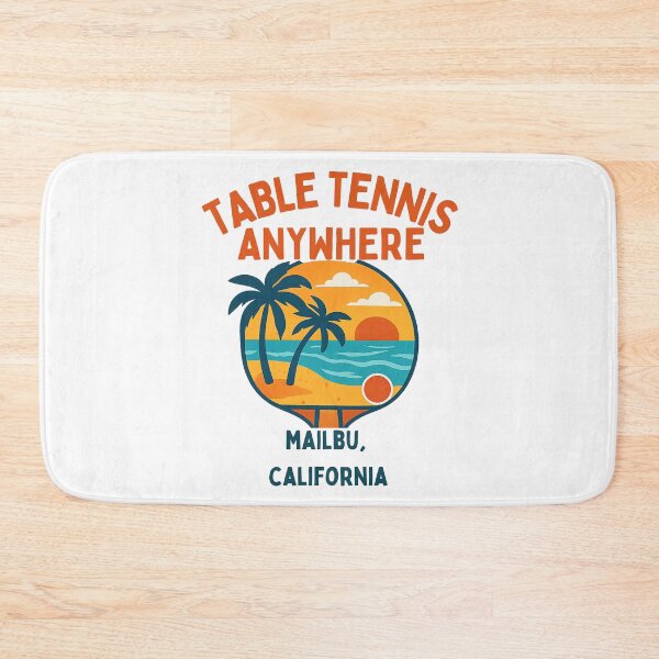 Item preview, Malibu California Table Tennis Beach Sunset Retro Ping Pong T-Shirt designed and sold by OhMyPingCo.