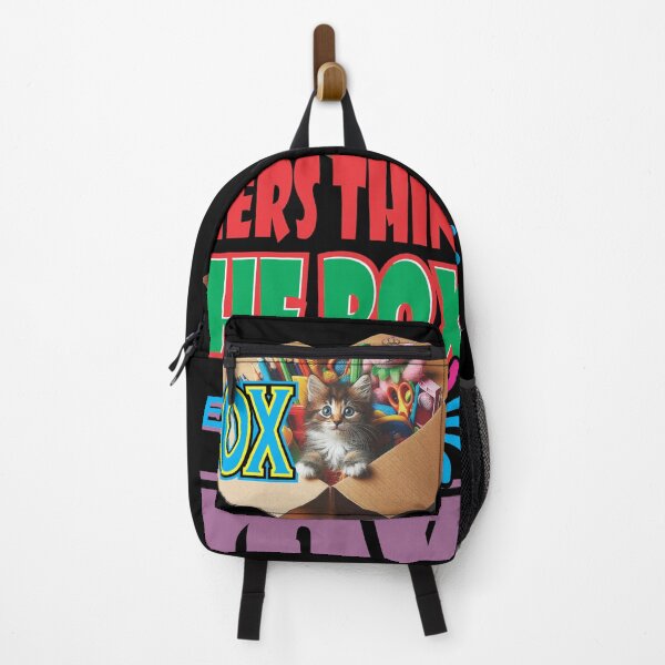 Item preview, No Box Thinking – Creative Mindset Quote Illustration designed and sold by White Buffalo Art.