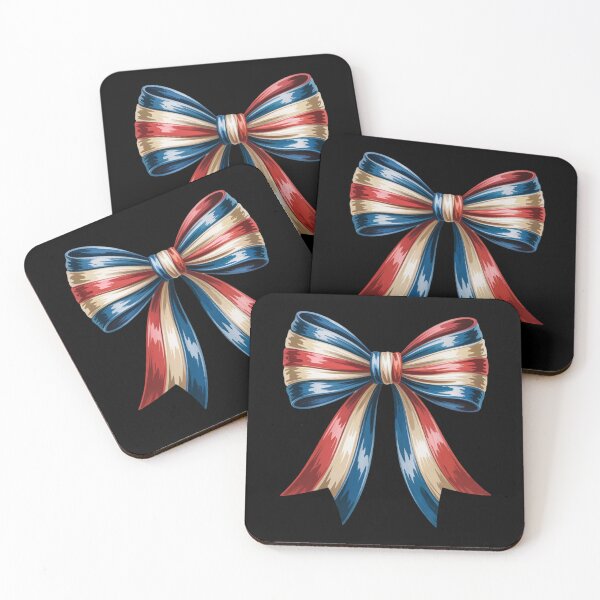 Item preview, Red White Blue Striped Bow Design designed and sold by theartfulaspie.