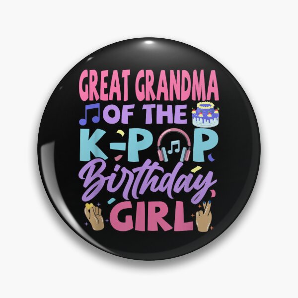 Item preview, Great Grandma of the K Pop Birthday Girl Funny Family Shirt designed and sold by LakenDraphil.