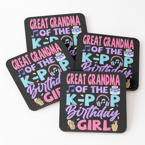 Item preview, Great Grandma of the K Pop Birthday Girl Funny Family Shirt designed and sold by LakenDraphil.