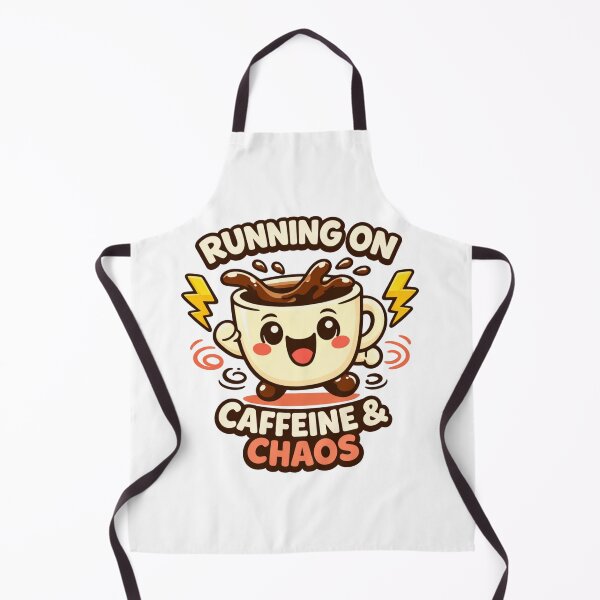 Item preview, Running on Caffeine & Chaos – Funny Coffee Lover Humor Design designed and sold by rushaib.