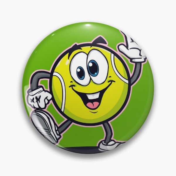 Artikelvorschau, Tennisball-Cartoon-Aufkleber, Tennisgeschenke entworfen und verkauft von colorleafz.