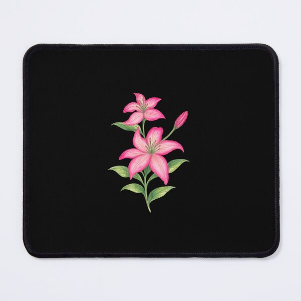 Item preview, Pink Lilies Floral Botanical Illustration designed and sold by Verdaire.
