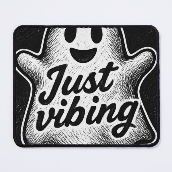Item preview, Just Vibing? | Chill Ghost Aesthetic Design designed and sold by SakuraHQ.