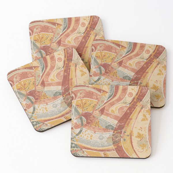 Item preview, Vintage Organic Flow Pattern All-Over Print designed and sold by NK-Studios .