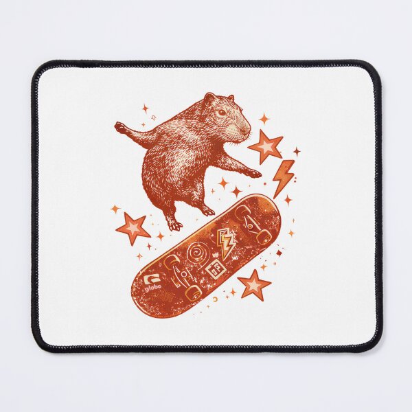 Item preview, Skateboard Capybara Y2K 90s Style designed and sold by Blok45.