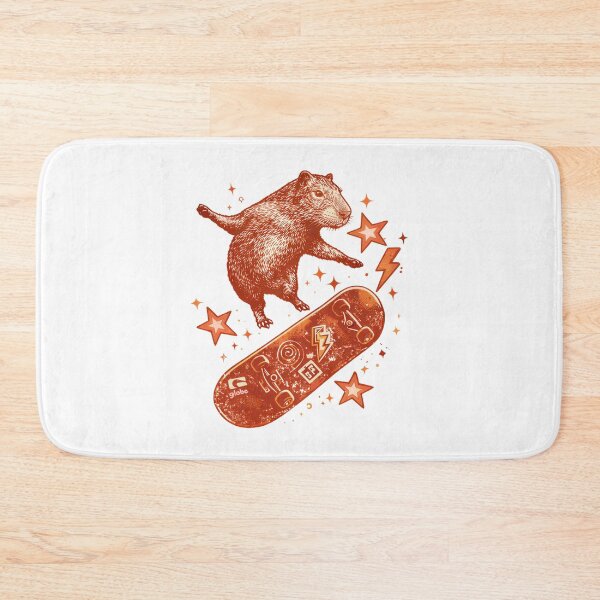 Item preview, Skateboard Capybara Y2K 90s Style designed and sold by Blok45.