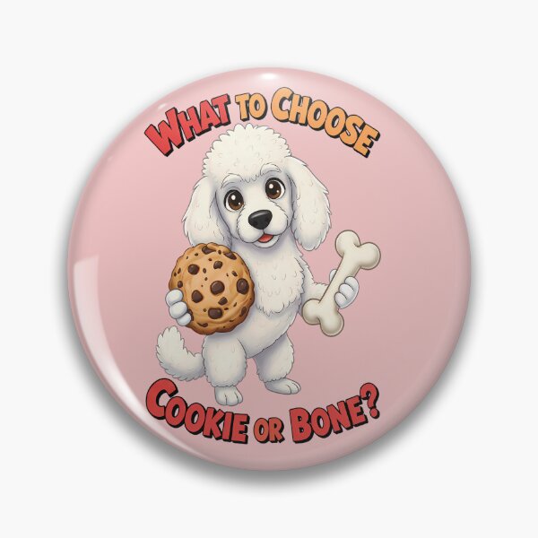 Item preview, Poodle's Sweet and Savory Dilemma: Cereal Cookie or Bone? designed and sold by Art-Arcade6.
