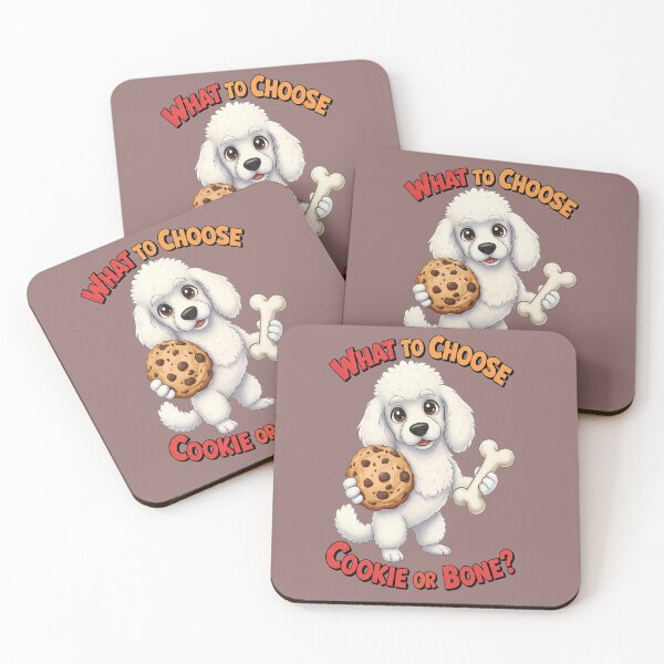Item preview, Poodle's Sweet and Savory Dilemma: Cereal Cookie or Bone? designed and sold by Art-Arcade6.