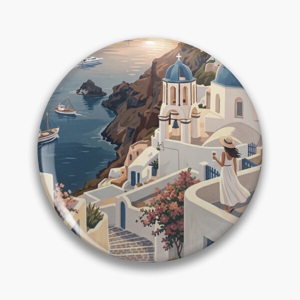Item preview, Santorini Greece Travel designed and sold by CozyAStudio.