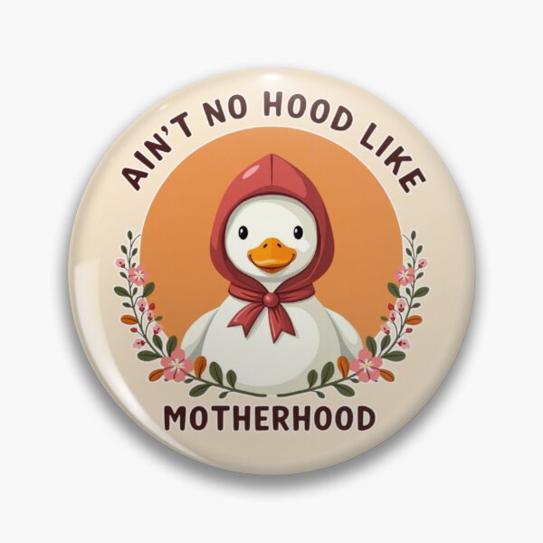 Item preview, Ain’t No Hood Like Motherhood Retro Duck designed and sold by PriyaMagic.