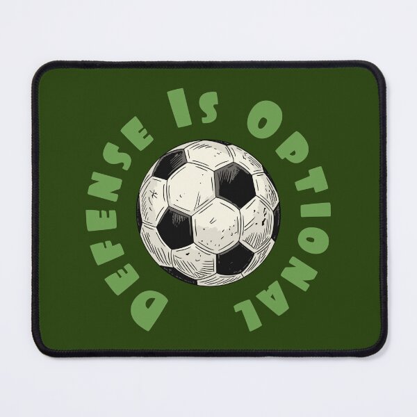Item preview, Defense Is Optional – Funny Soccer Player Design designed and sold by CARPIO Creations.