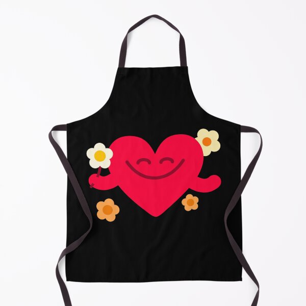 Item preview, Happy Smiley Heart with Flowers – Cute Love Cartoon Design designed and sold by TipTop GFX.