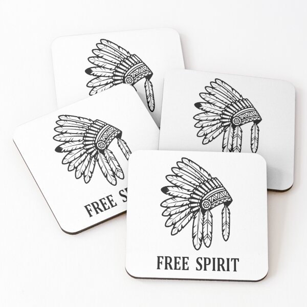 Item preview, Free Spirit - Native Headdress Bold Line Art designed and sold by The Bold Line Studio.