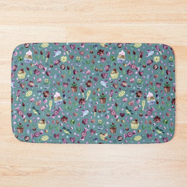 Item preview, Spring pattern with sweets and hearts designed and sold by bokasin.
