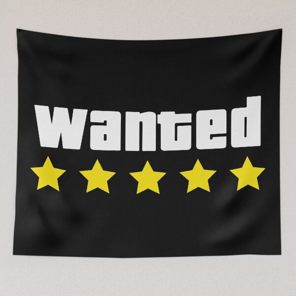 Item preview, Wanted Level 5 Star - Video Game Aesthetic designed and sold by LoFi-OG.