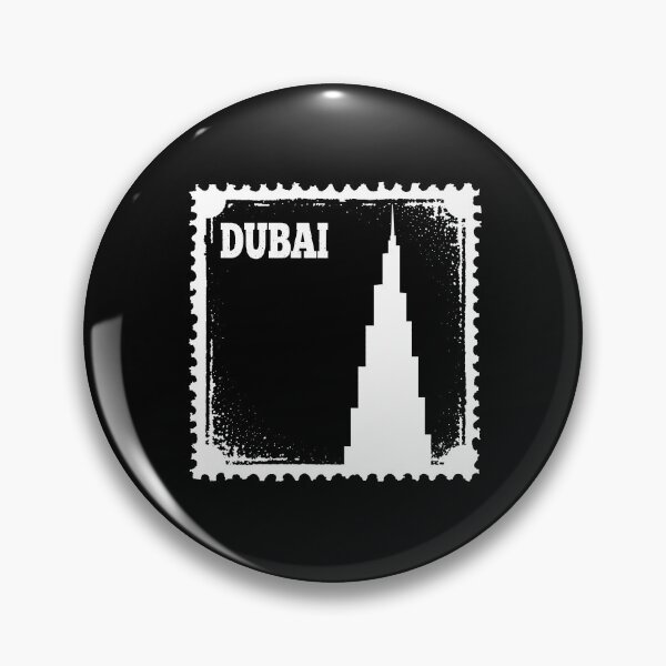 Item preview, Dubai Skyline Vintage Travel Badge w  designed and sold by Fikuall.