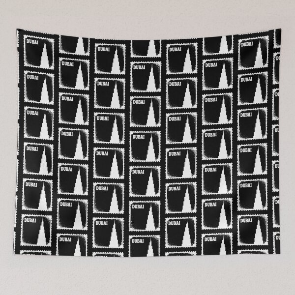 Item preview, Dubai Skyline Vintage Travel Badge w  designed and sold by Fikuall.