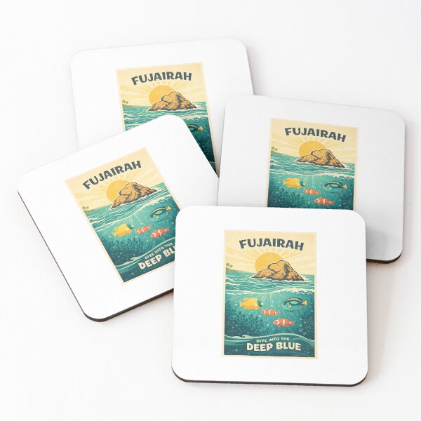 Item preview, Vintage Snoopy Island - Fujairah Surf Poster designed and sold by RDcollections.