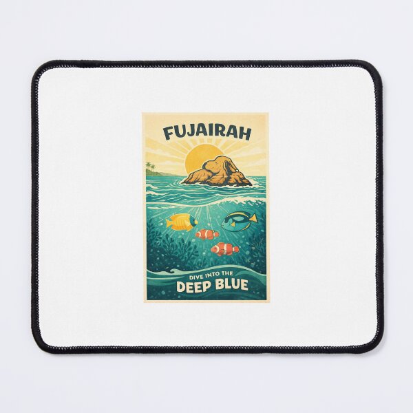 Item preview, Vintage Snoopy Island - Fujairah Surf Poster designed and sold by RDcollections.