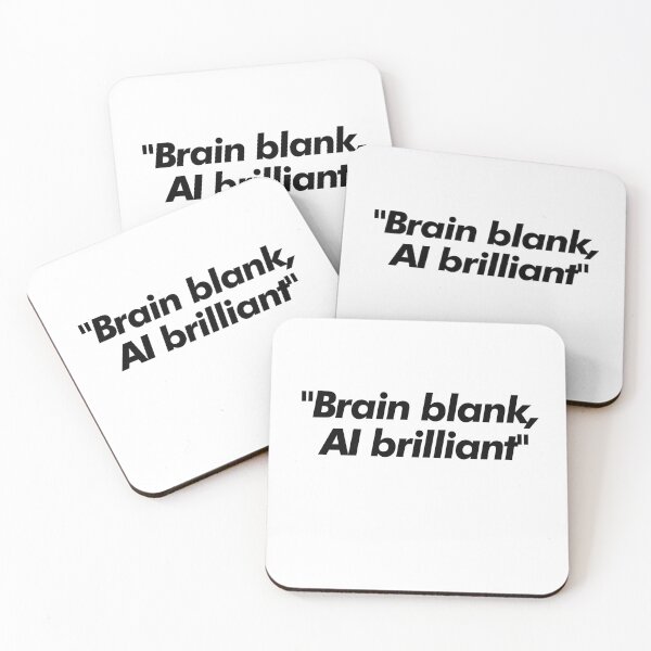 Item preview, Brain Blank AI Brilliant Sticker designed and sold by aivibesfunny.