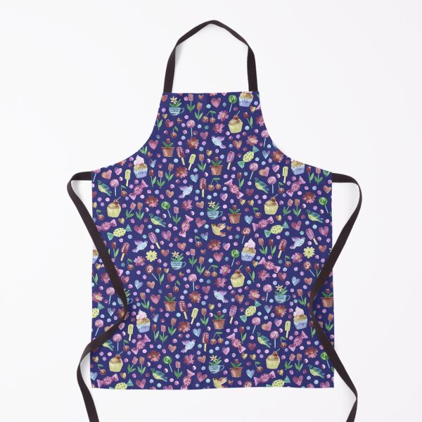 Item preview, Spring pattern with sweets and hearts on dark designed and sold by bokasin.