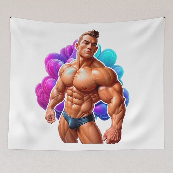Item preview, Hyperreal Strength – Pop Art Physique #163 designed and sold by ForeverPrintsOK.