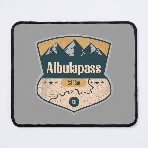 Item preview, Albula Pass Switzerland Alpine Road Badge designed and sold by CynthiaGraphics.