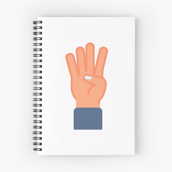 Item preview, Four Fingers Raised - Number Four Gesture Sticker for Counting & Signals designed and sold by Tr Creative Design.