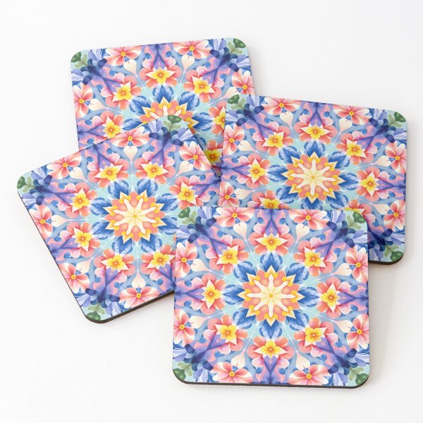 Item preview, Petal Cascade - Kaleidoscopic floral patterns designed and sold by Petalandfur.