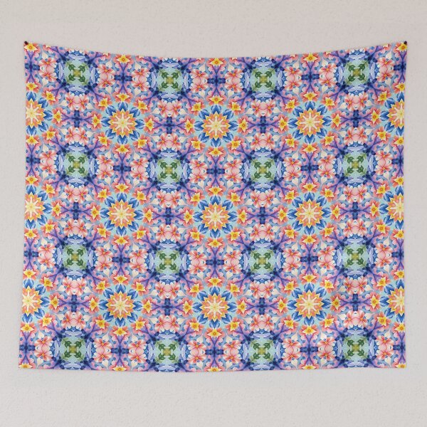 Item preview, Petal Cascade - Kaleidoscopic floral patterns designed and sold by Petalandfur.