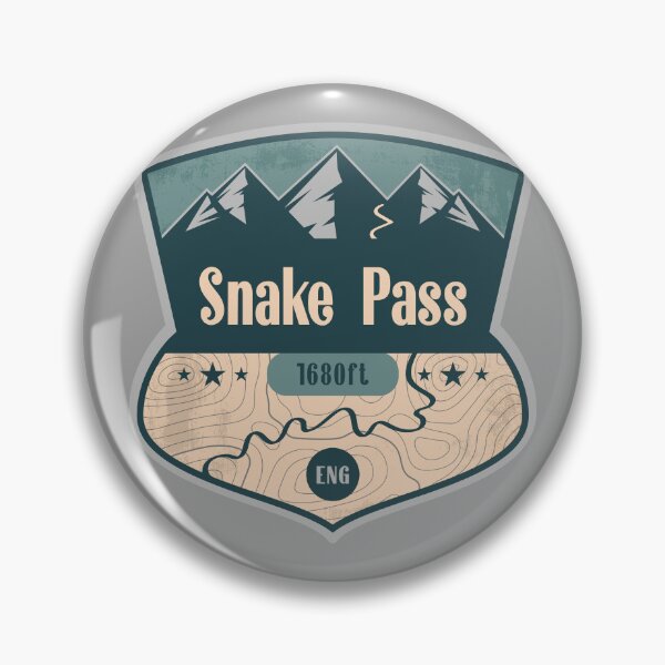 Item preview, Snake Pass UK Scenic Road Badge designed and sold by CynthiaGraphics.