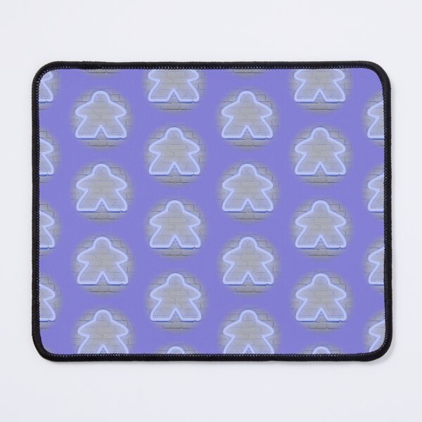 Item preview, Neon blue meeple designed and sold by HeathWayPrints.
