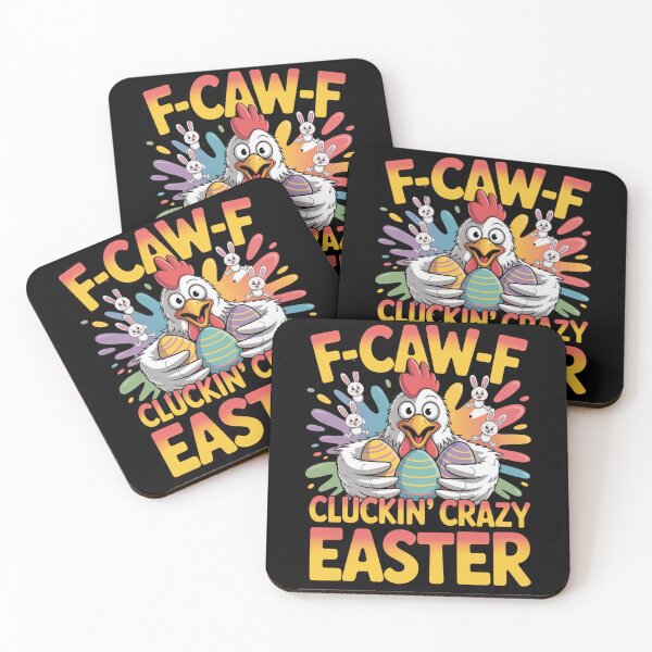 Item preview, F-Caw-F Cluckin' Crazy Easter – Funny Chicken Easter Egg Tee V3 designed and sold by DarylWelsh2024.