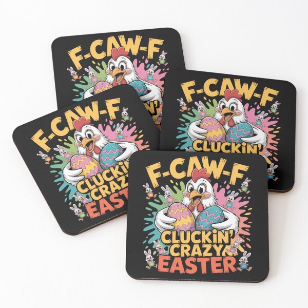 Item preview, F-Caw-F Cluckin' Crazy Easter – Funny Chicken Easter Egg Tee V4 designed and sold by DarylWelsh2024.