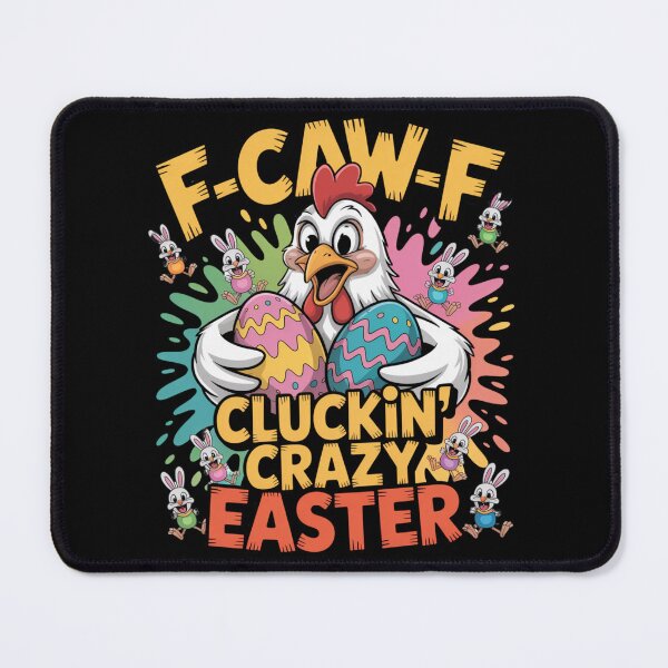 Item preview, F-Caw-F Cluckin' Crazy Easter – Funny Chicken Easter Egg Tee V4 designed and sold by DarylWelsh2024.