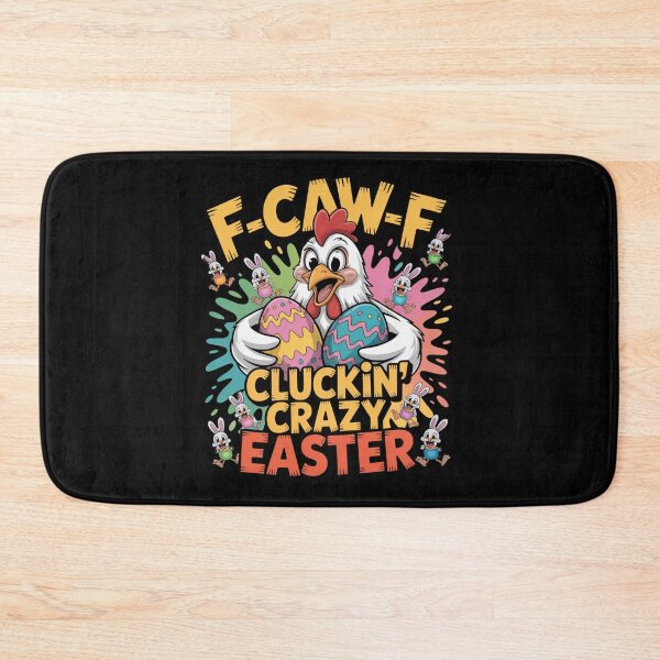 Item preview, F-Caw-F Cluckin' Crazy Easter – Funny Chicken Easter Egg Tee V4 designed and sold by DarylWelsh2024.