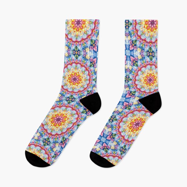 Item preview, Flower Fusion - Kaleidoscopic floral patterns designed and sold by Petalandfur.