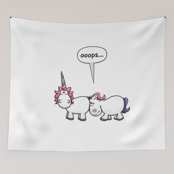 Item preview, Oops Unicorn Shenanigans - Funny Cute Cartoon designed and sold by TshirtsOnline-.