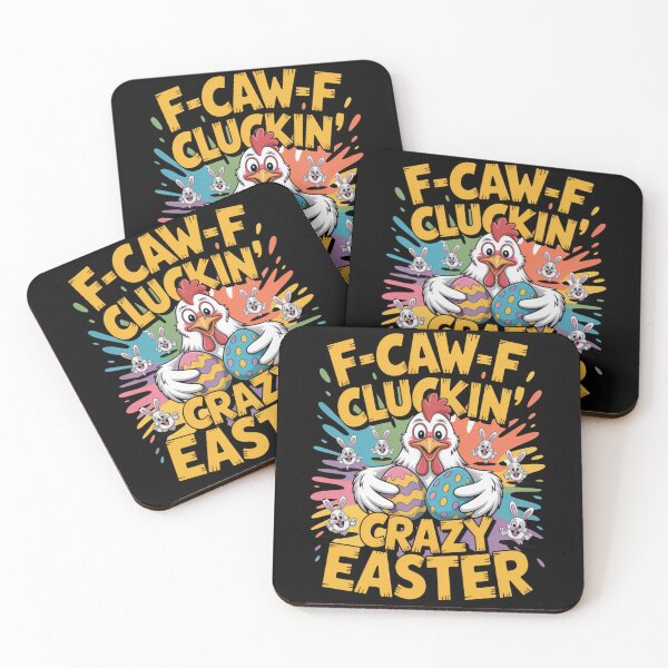 Item preview, F-Caw-F Cluckin' Crazy Easter – Funny Chicken Easter Egg Tee V5 designed and sold by DarylWelsh2024.