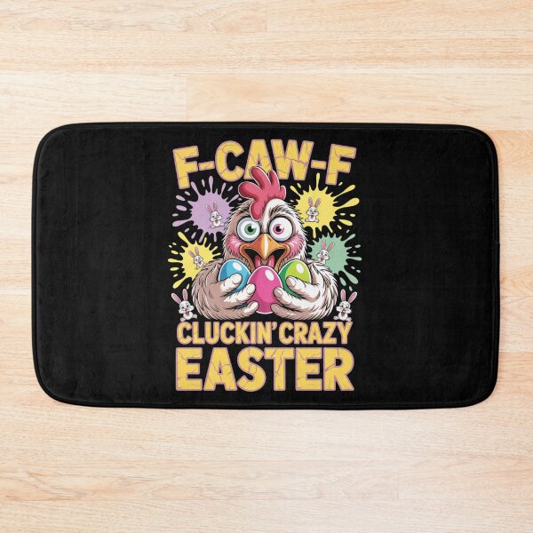 Item preview, F-Caw-F Cluckin' Crazy Easter – Funny Chicken Easter Egg Tee V6 designed and sold by DarylWelsh2024.