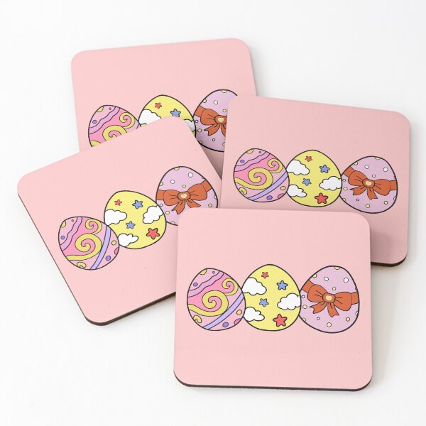 Item preview, Cute Easter Eggs Pattern Kawaii Spring Holiday Colorful Illustration designed and sold by Teenidesign .