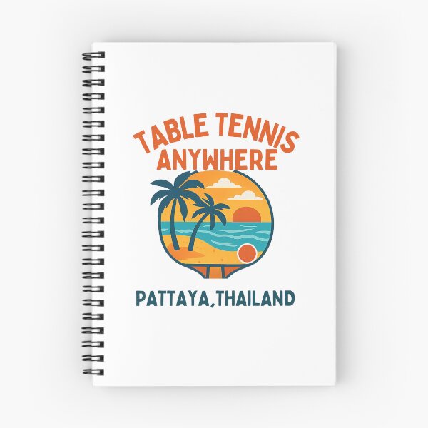 Item preview, Pattaya Thailand Table Tennis Beach Sunset Retro Ping Pong Paddle T-Shirt designed and sold by OhMyPingCo.
