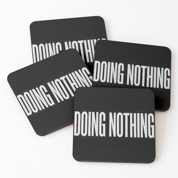Item preview, Doing Nothing Funny Minimal Design | Lazy Sarcastic Typography Tee designed and sold by Mysterious Shop.