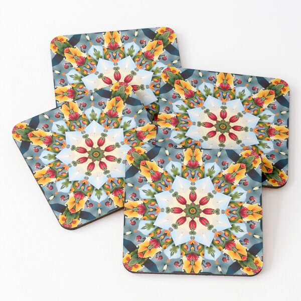 Item preview, Kaleido Garden - Kaleidoscopic floral patterns designed and sold by Petalandfur.