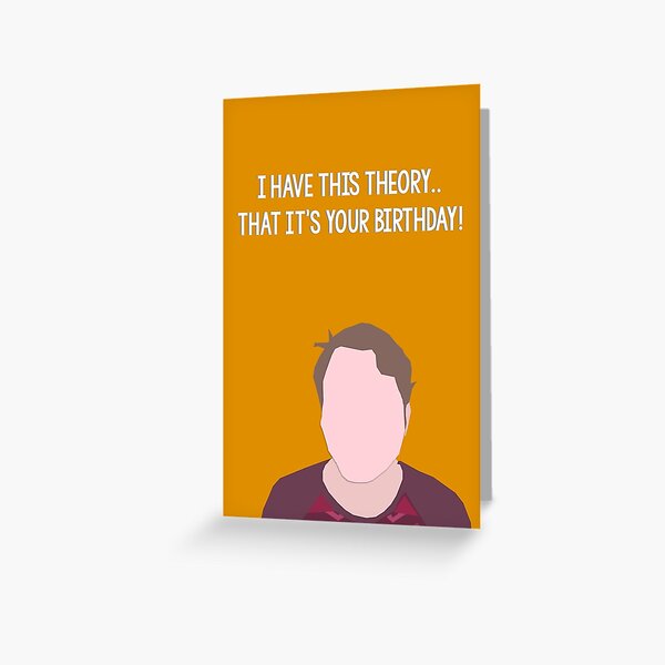 “theory (birthday).” Greeting Card for Sale by glitteredgold | Redbubble