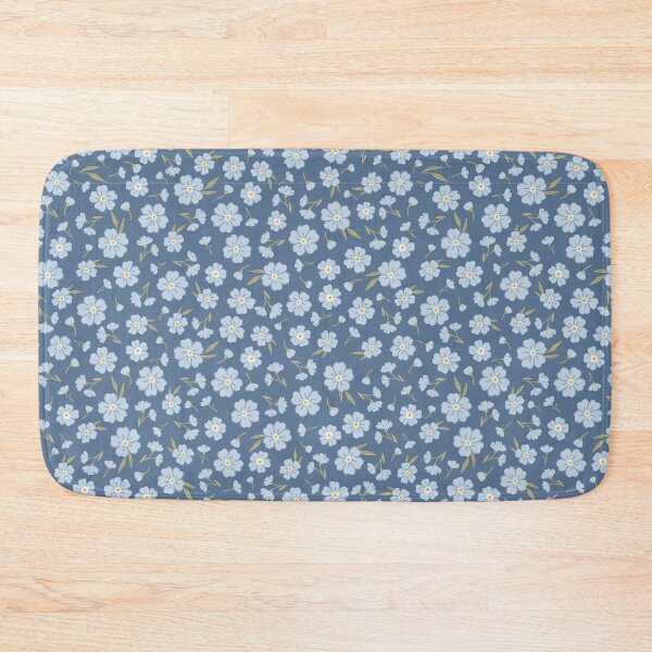 Item preview, Vintage Blue Forget-Me-Not Floral Pattern – Cottagecore Dusty Blue Seamless Flower Design designed and sold by Artsy Corner.