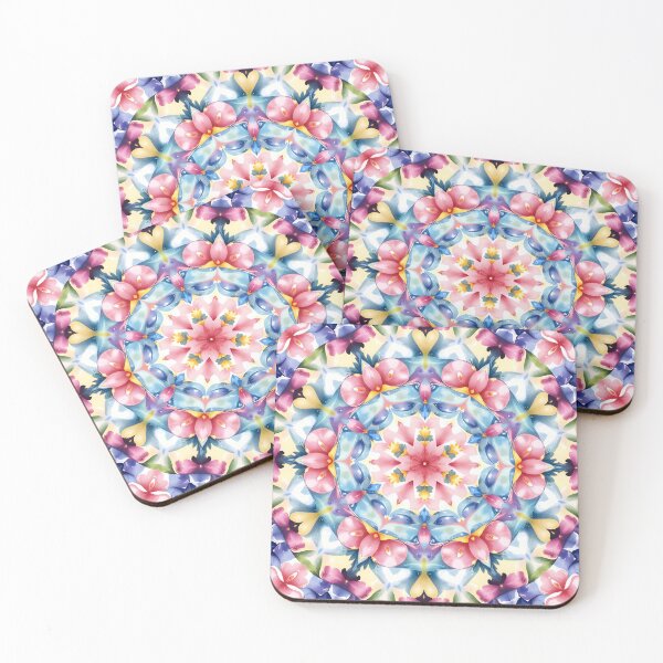 Item preview, Ethereal Petals - Kaleidoscopic floral patterns designed and sold by Petalandfur.
