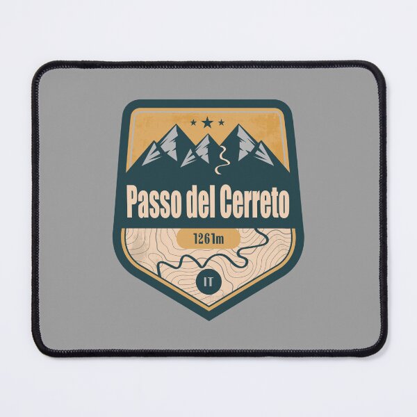 Item preview, Passo del Cerreto Italy Alpine Road Badge designed and sold by CynthiaGraphics.